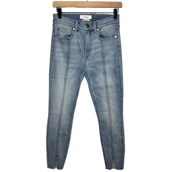 pistola Denim - Pistola Demi Crop High Rise Split Raw Hem Jeans